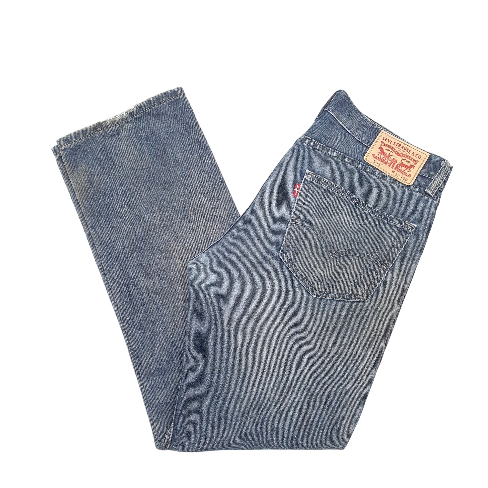 Mens Blue Levis  505 JeansW32 L30