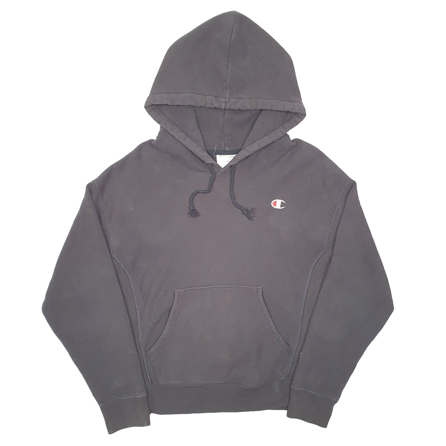 Mens Black Champion Reverse Weave Hoodie Jumper