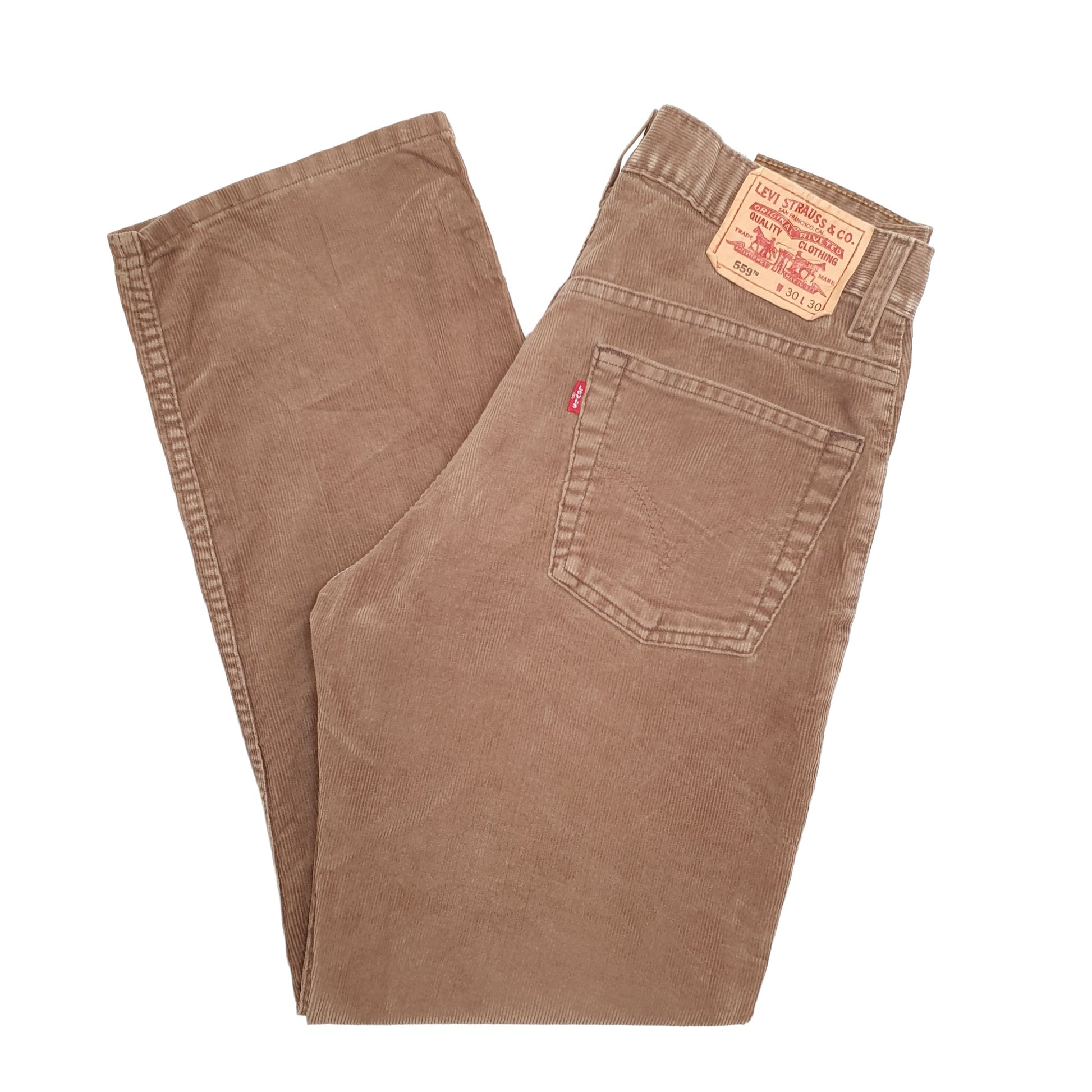Mens Brown Levis Levis 559 Corduroy Trousers