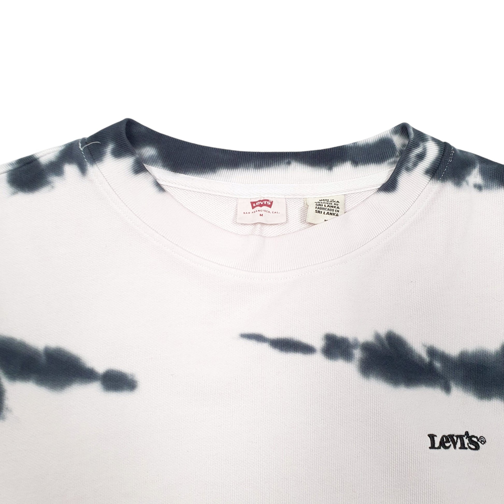 Mens Pink Levis Tie Dye Crewneck Jumper