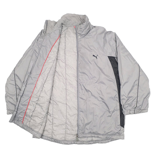 Mens Puma Puffer Jacket Grey