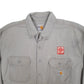 Mens Grey Carhartt FR Workwear Shacket Long Sleeve Shirt