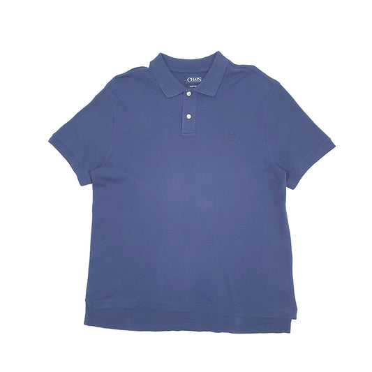 Chaps Custom Fit Short Sleeve Polo Shirt Navy