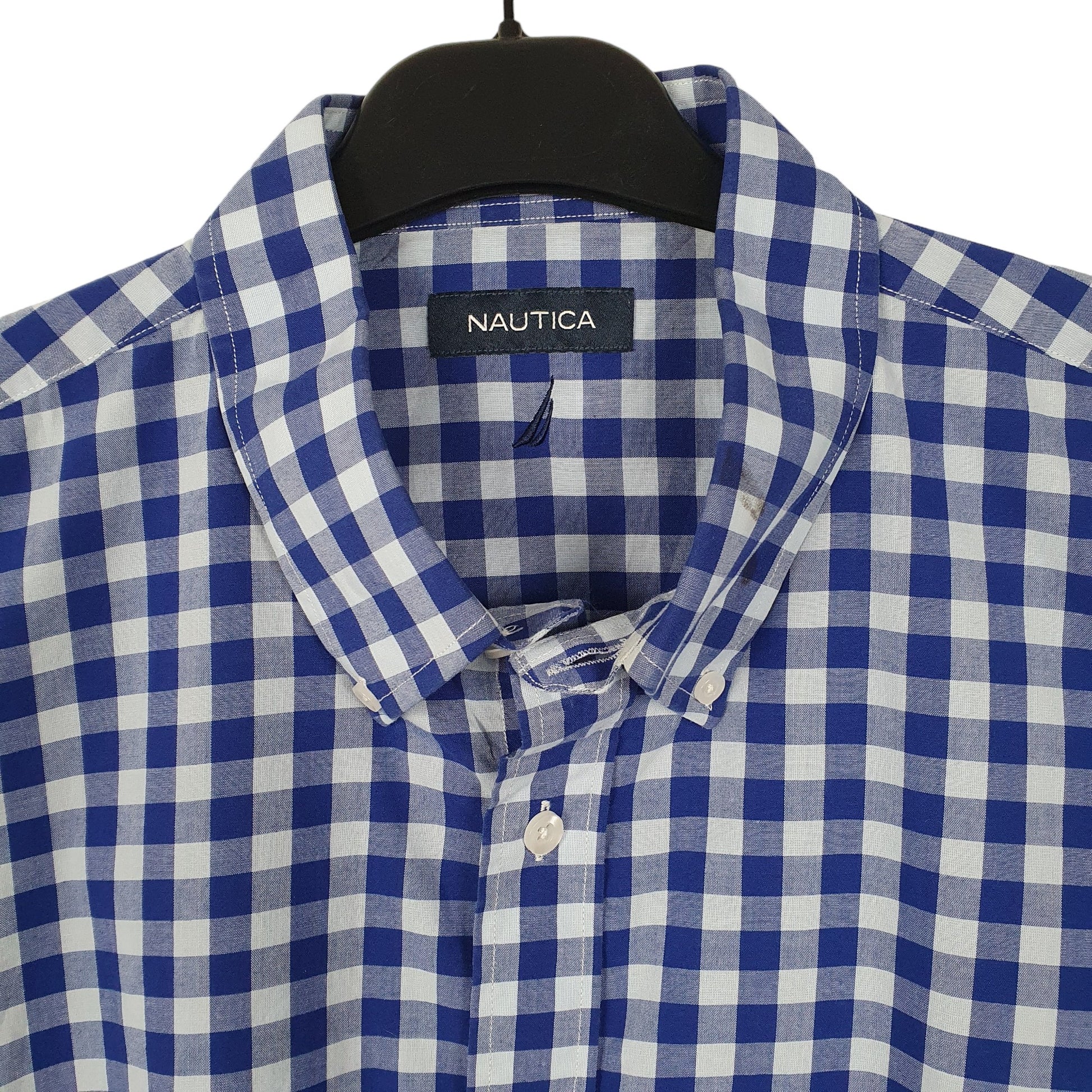 Mens Blue Nautica  Long Sleeve Shirt