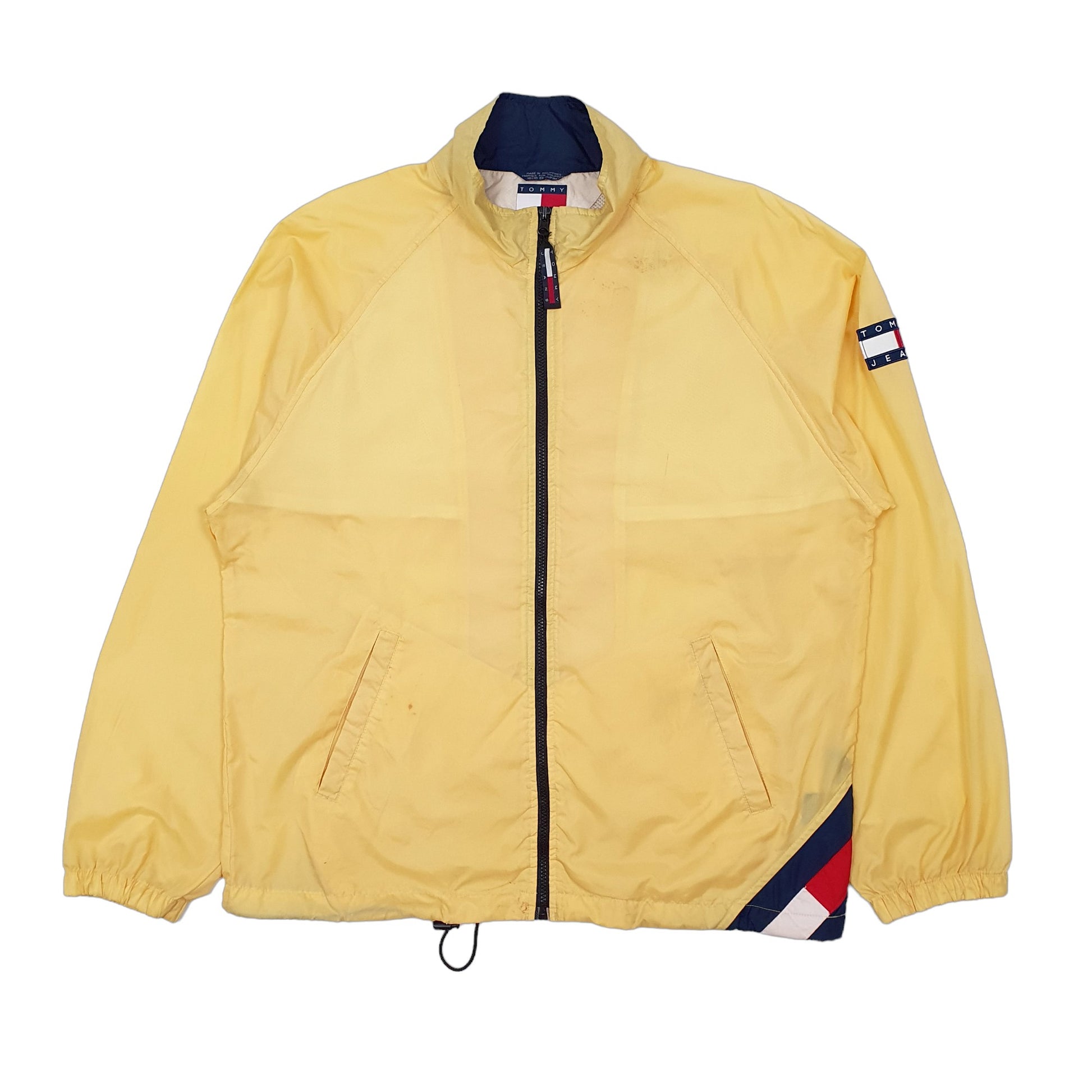Mens Yellow Tommy Hilfiger Anorak Lightweight Vintage  Coat
