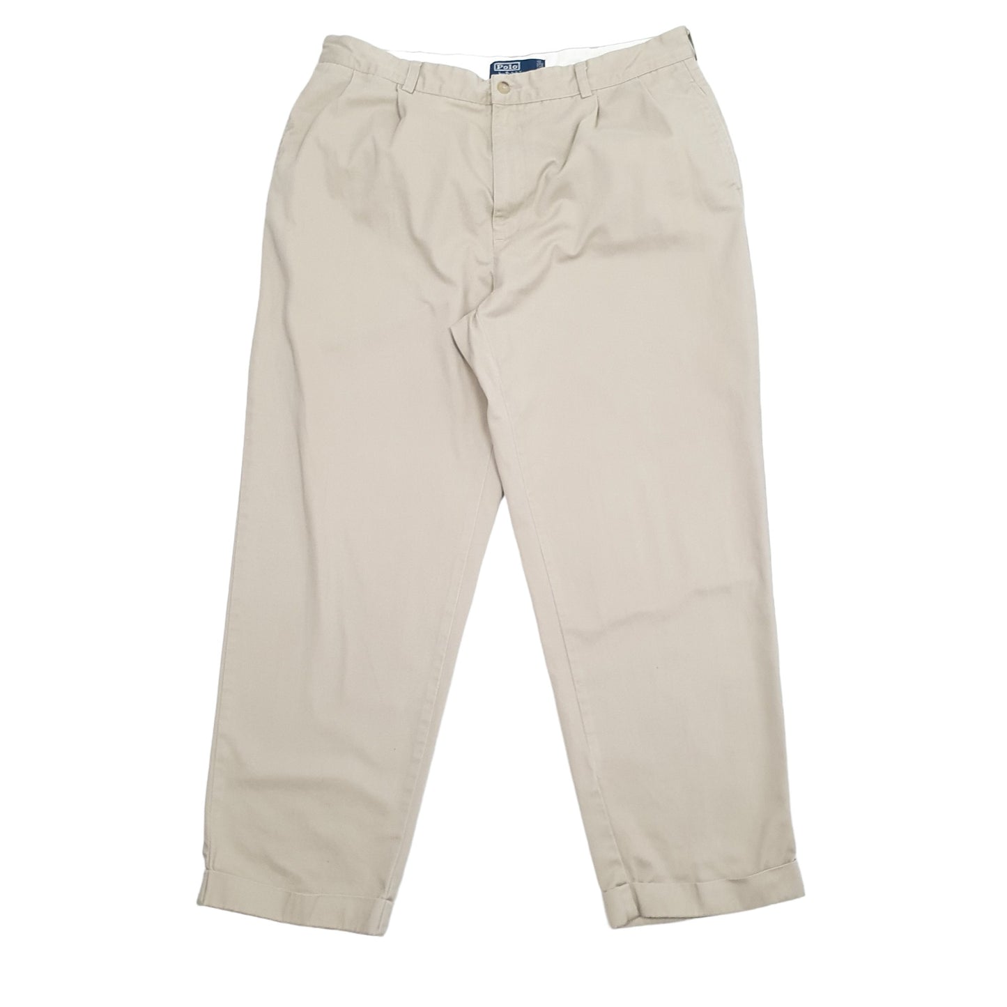 Mens Polo Ralph Lauren Beige Chino Trousers W38 L30 Beige