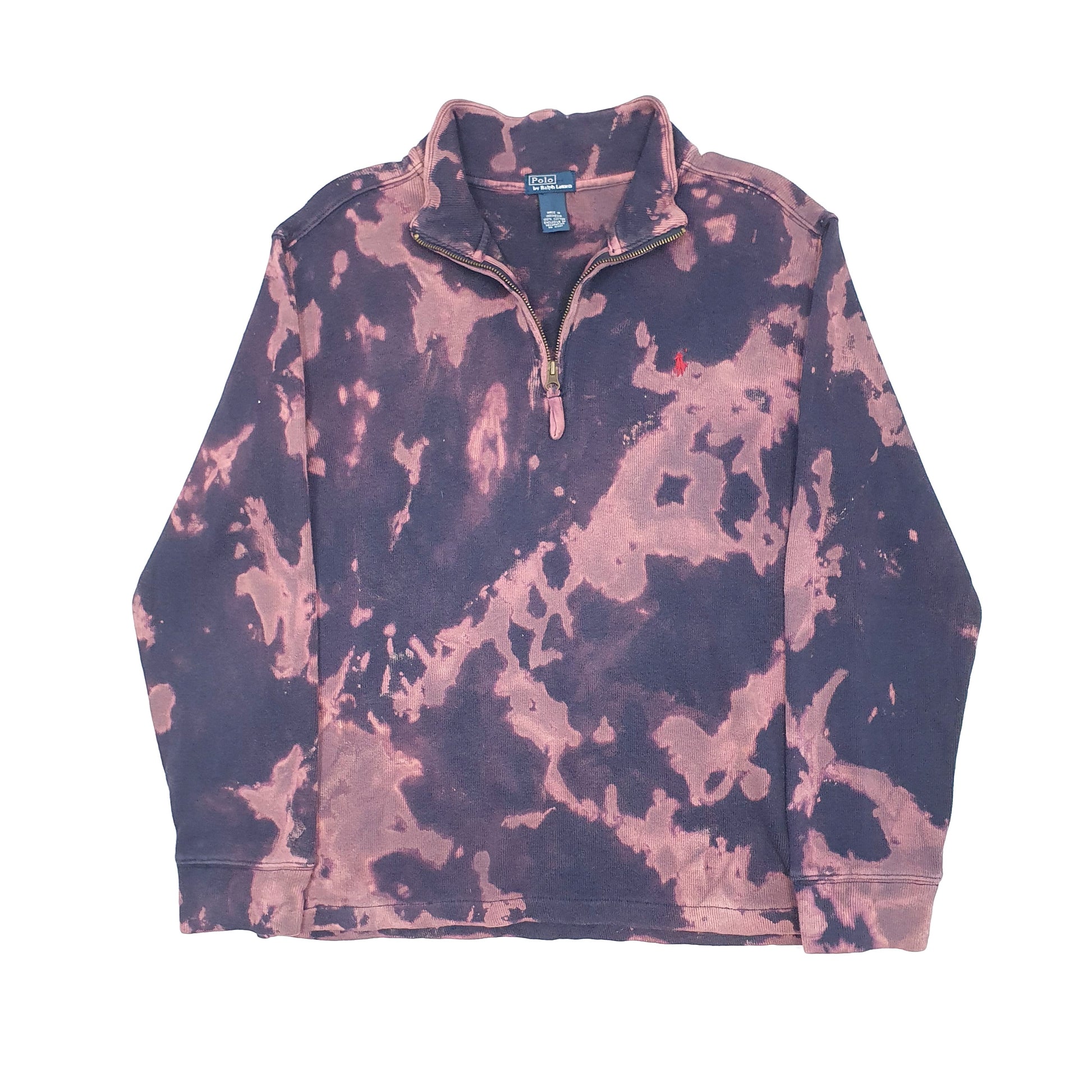 Polo Ralph Lauren Tie Dye Quarter Zip S Navy