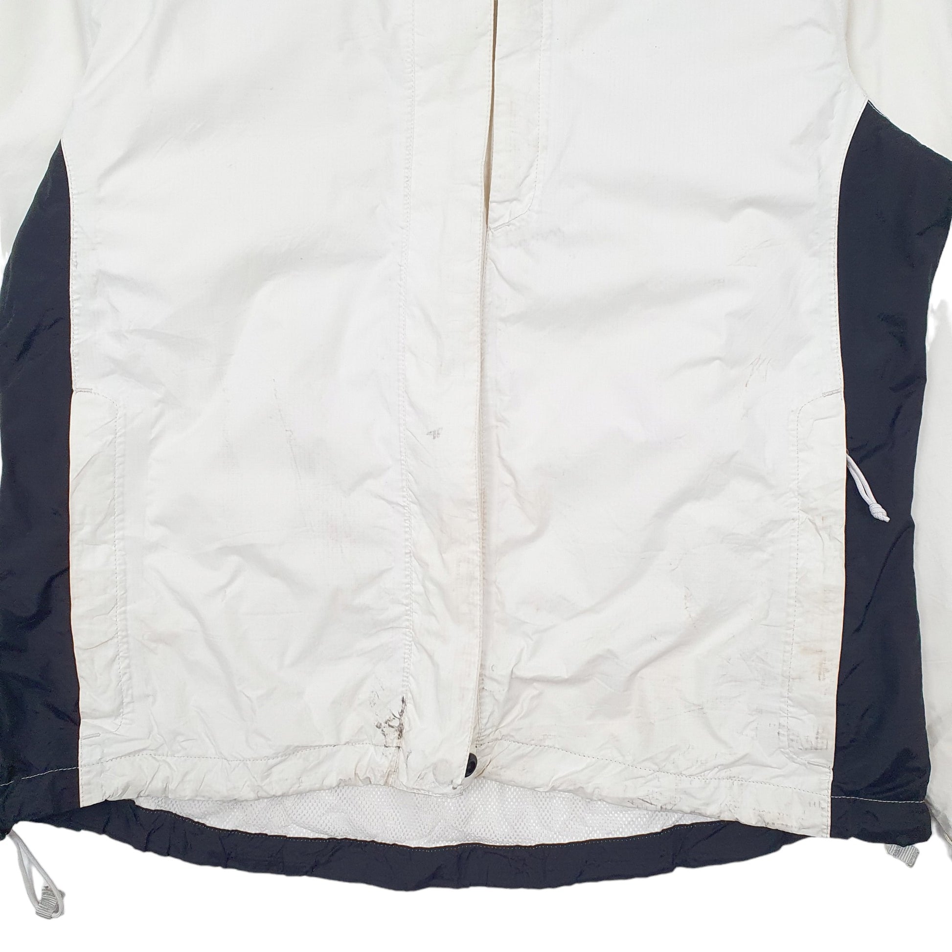Womens White The North Face Hooded Hyvent  Coat