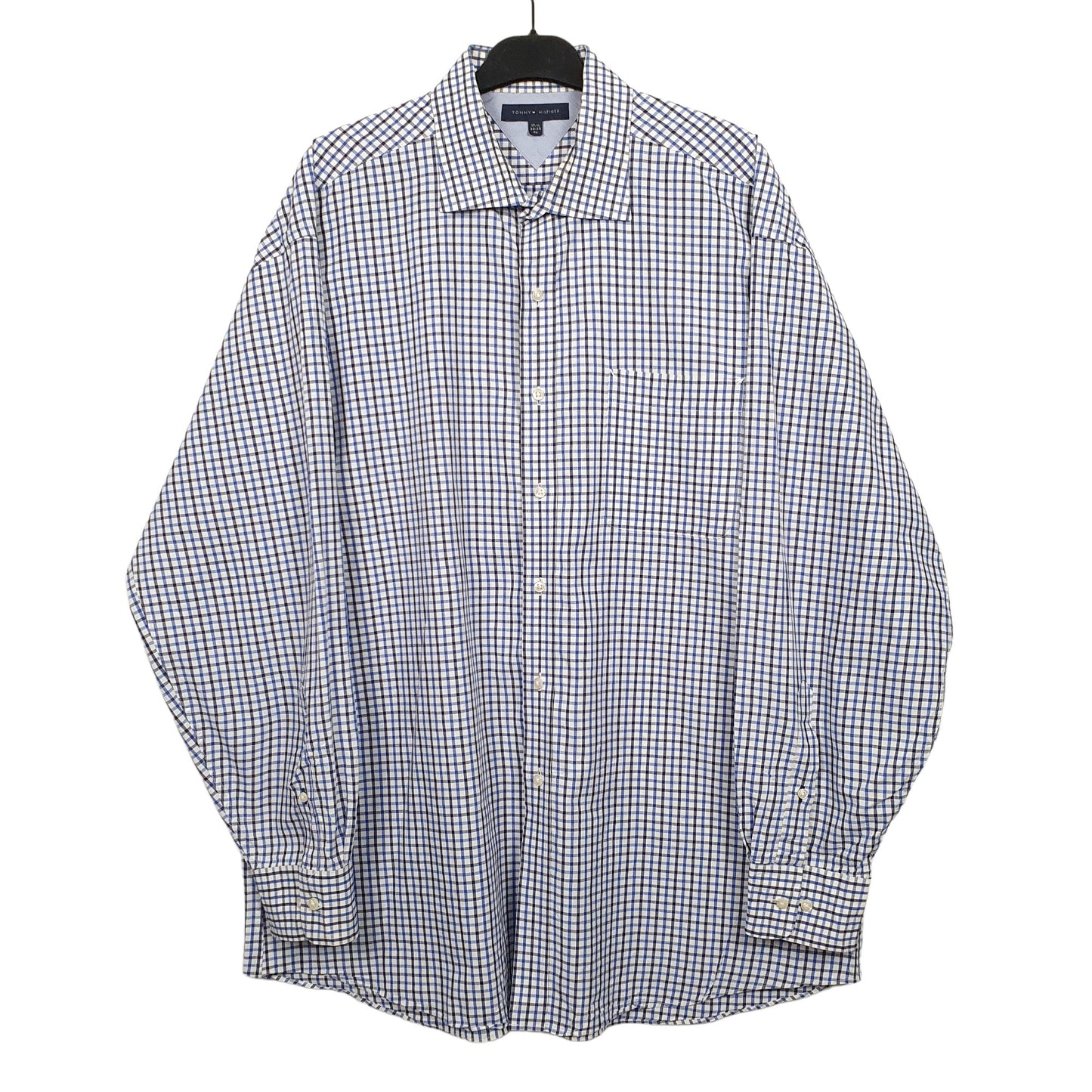 Tommy Hilfiger Long Sleeve Regular Fit Check Shirt Blue