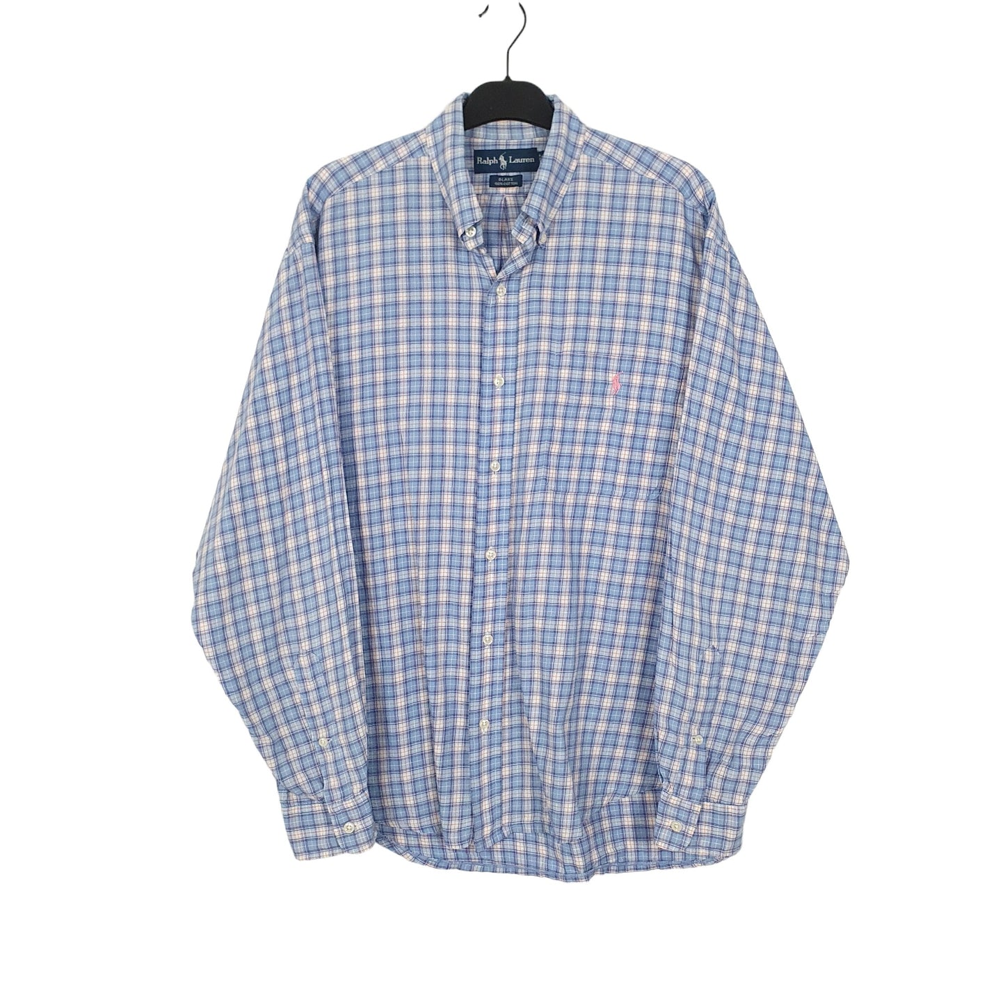 Ralph Lauren Long Sleeve Blake Fit Check Shirt Blue