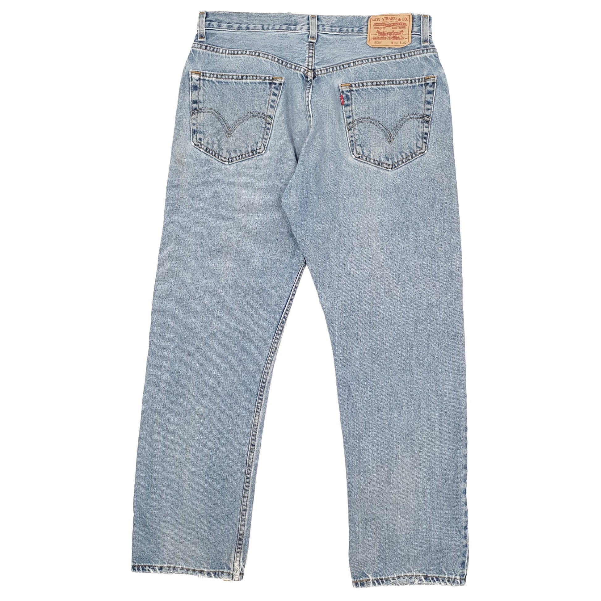 Levis 505 Regular Fit Jeans W34 L30 Blue
