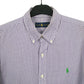 Ralph Lauren Long Sleeve Regular Fit Check Shirt Purple