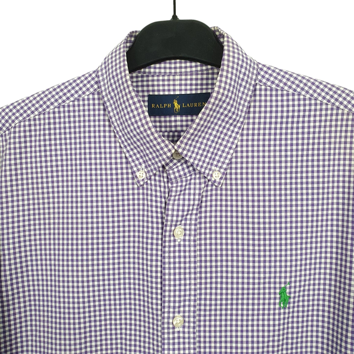 Ralph Lauren Long Sleeve Regular Fit Check Shirt Purple