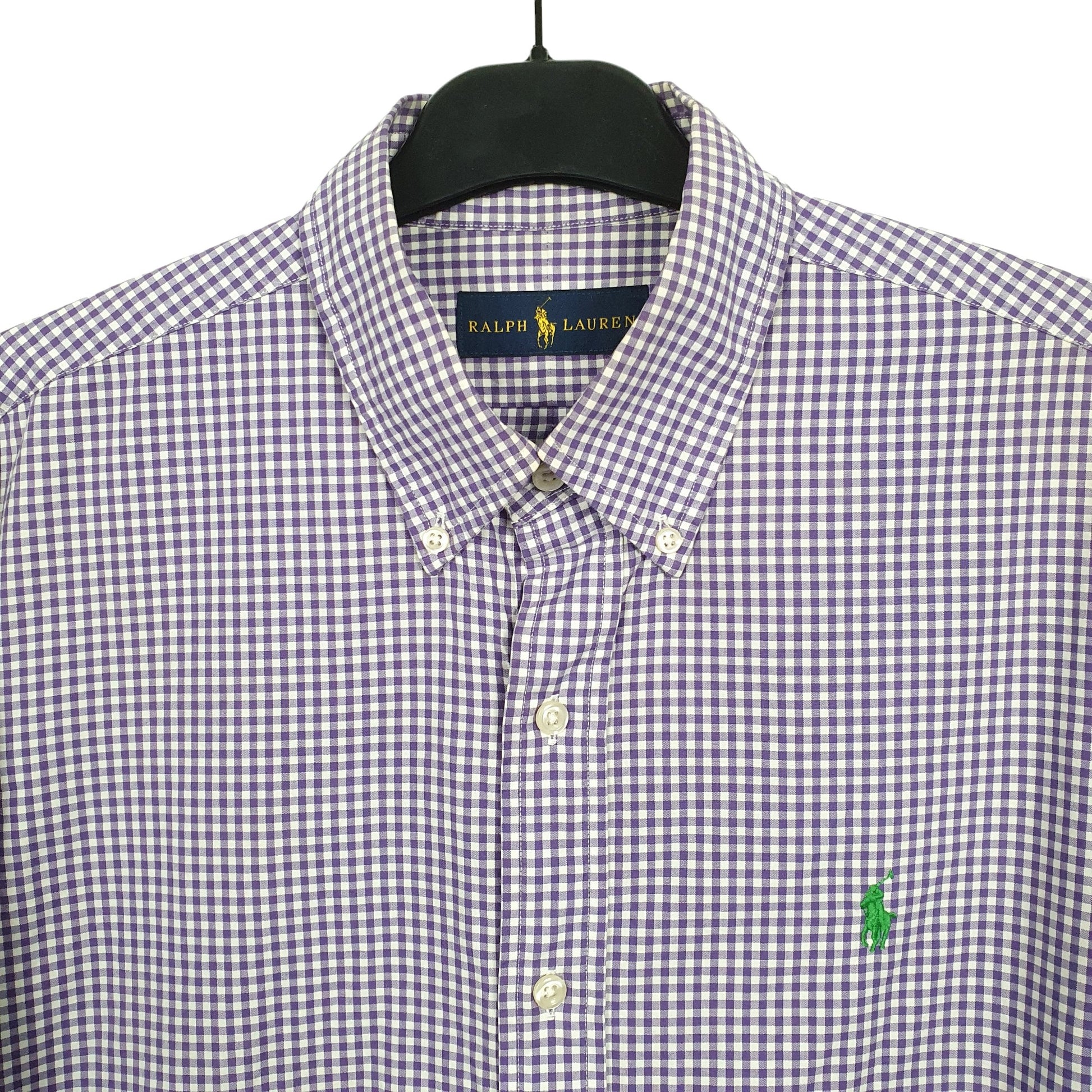 Ralph Lauren Long Sleeve Regular Fit Check Shirt Purple