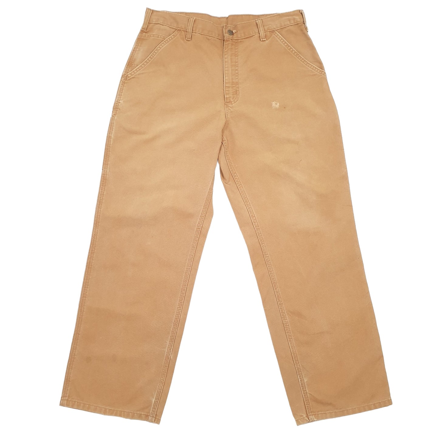 Mens Carhartt Brown Carpenter Trousers W34 L30 Brown