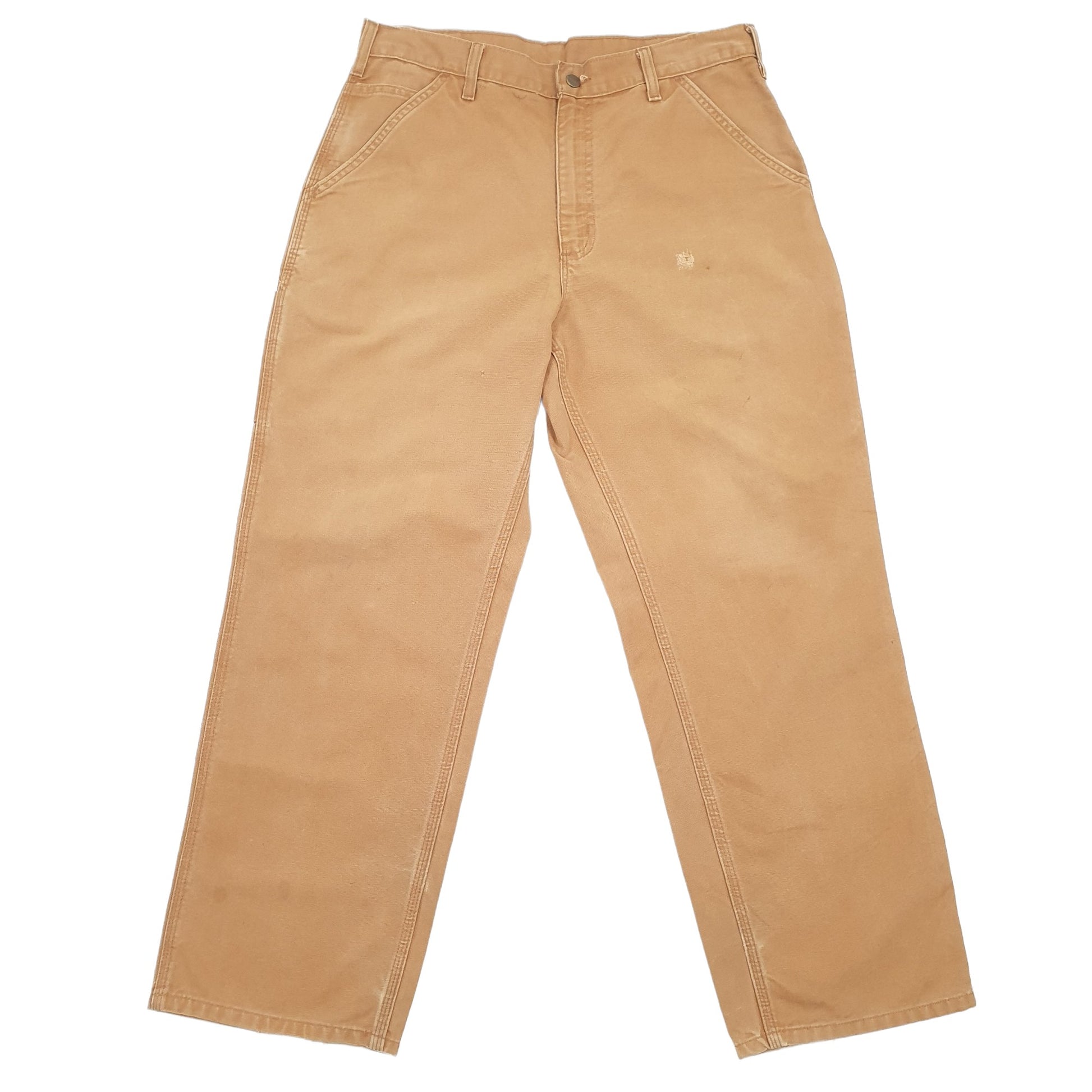 Mens Carhartt Brown Carpenter Trousers W34 L30 Brown
