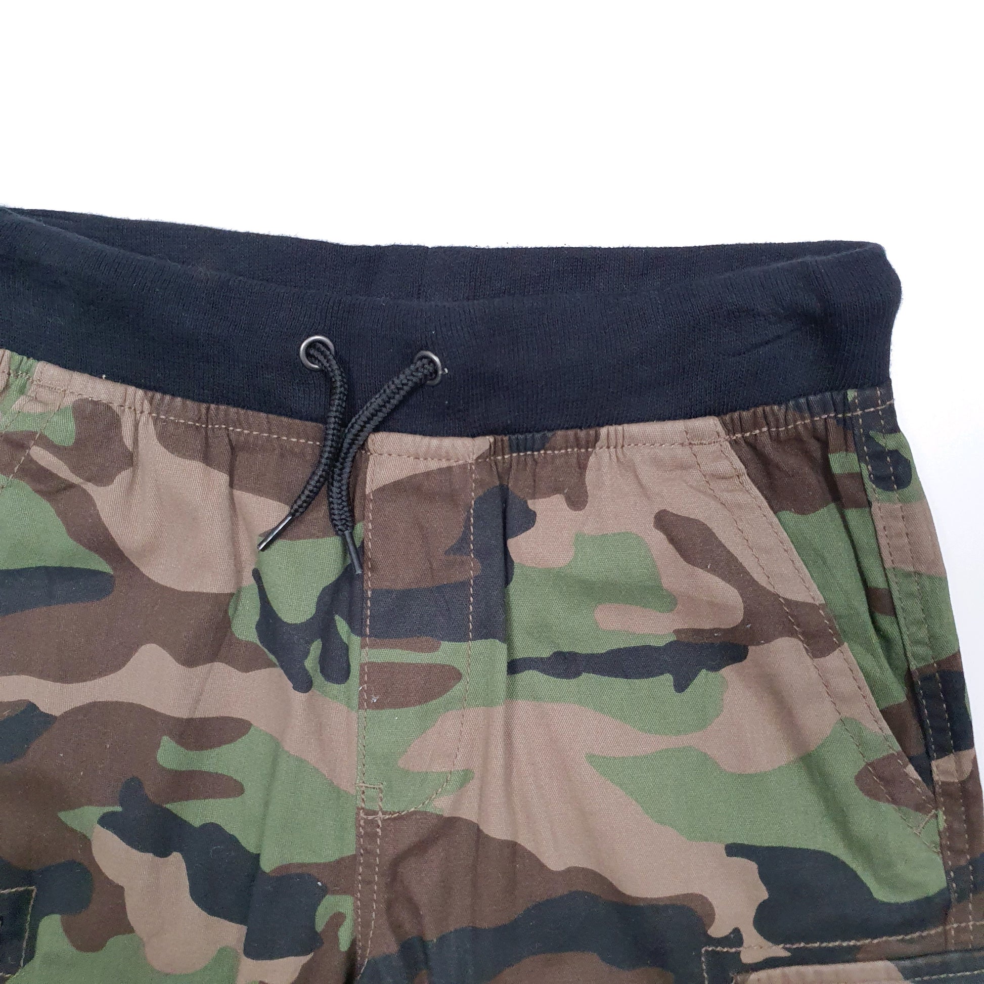 Womens Green Wonder Nation Camo Camoflauge Cargo Shorts