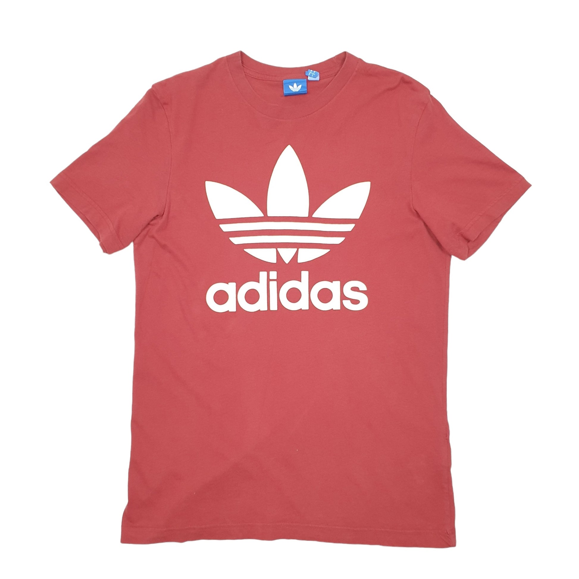 Adidas Short Sleeve T Shirt Burgundy