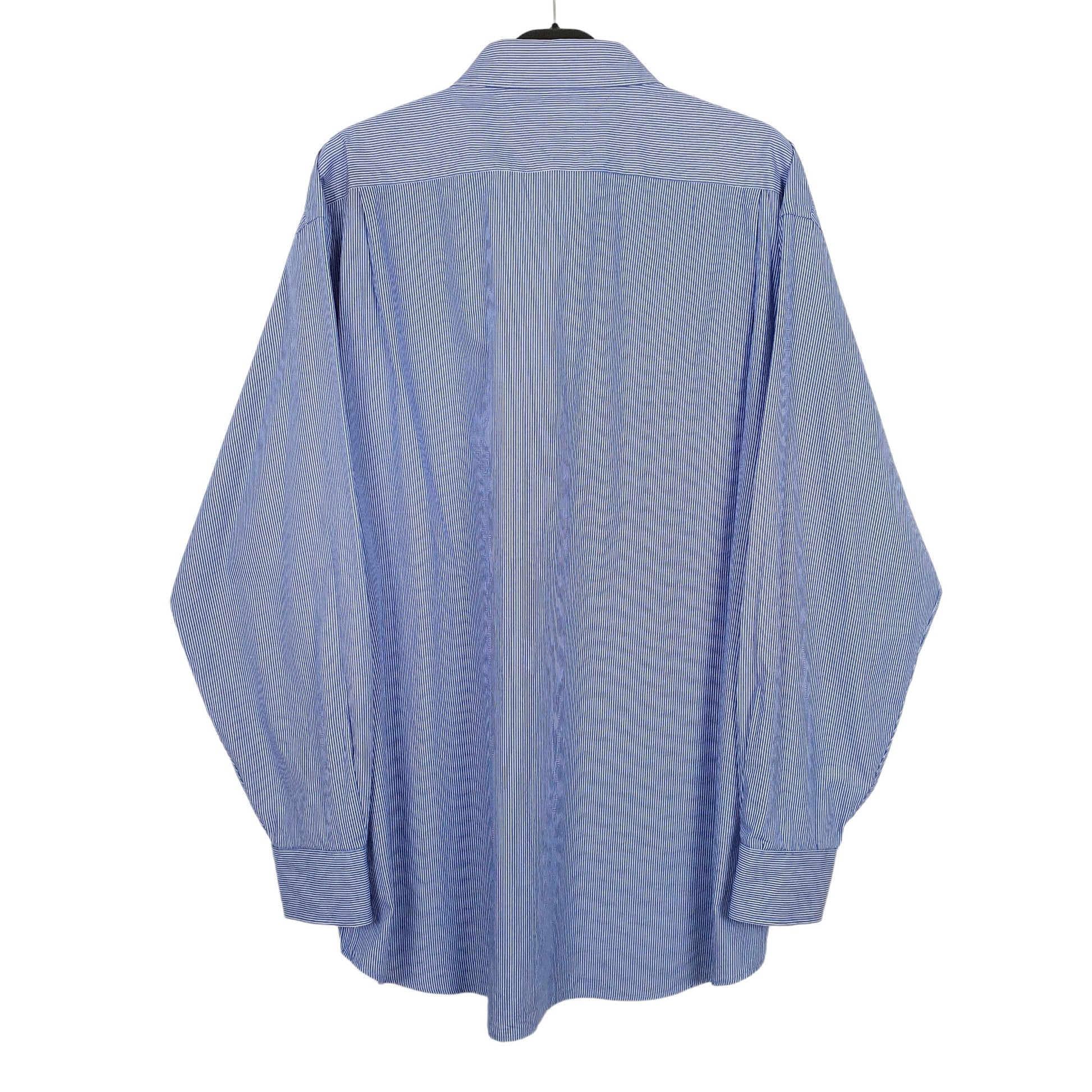 Tommy Hilfiger Long Sleeve Regular Fit Pinstripe Shirt Blue