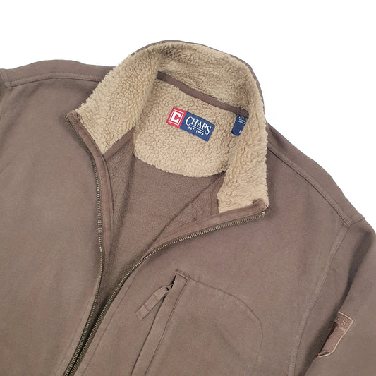 Chaps Full Zip L Brown