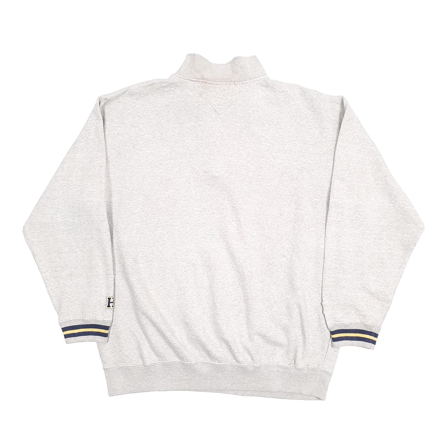 Tommy Hilfiger Athletics Spellout Quarter Zip L Grey