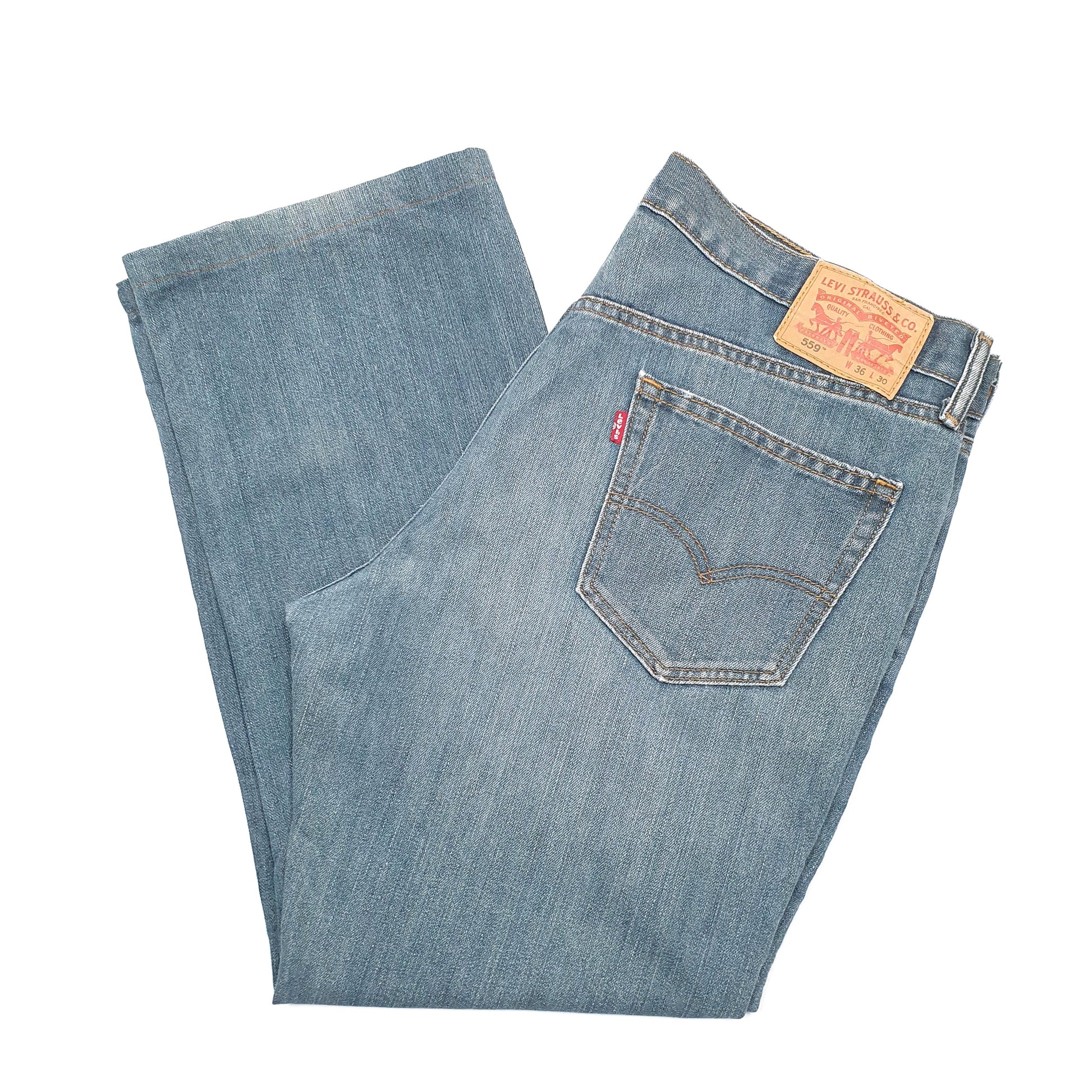 Levis 559 Relaxed Straight Fit Jeans W36 L30 Blue