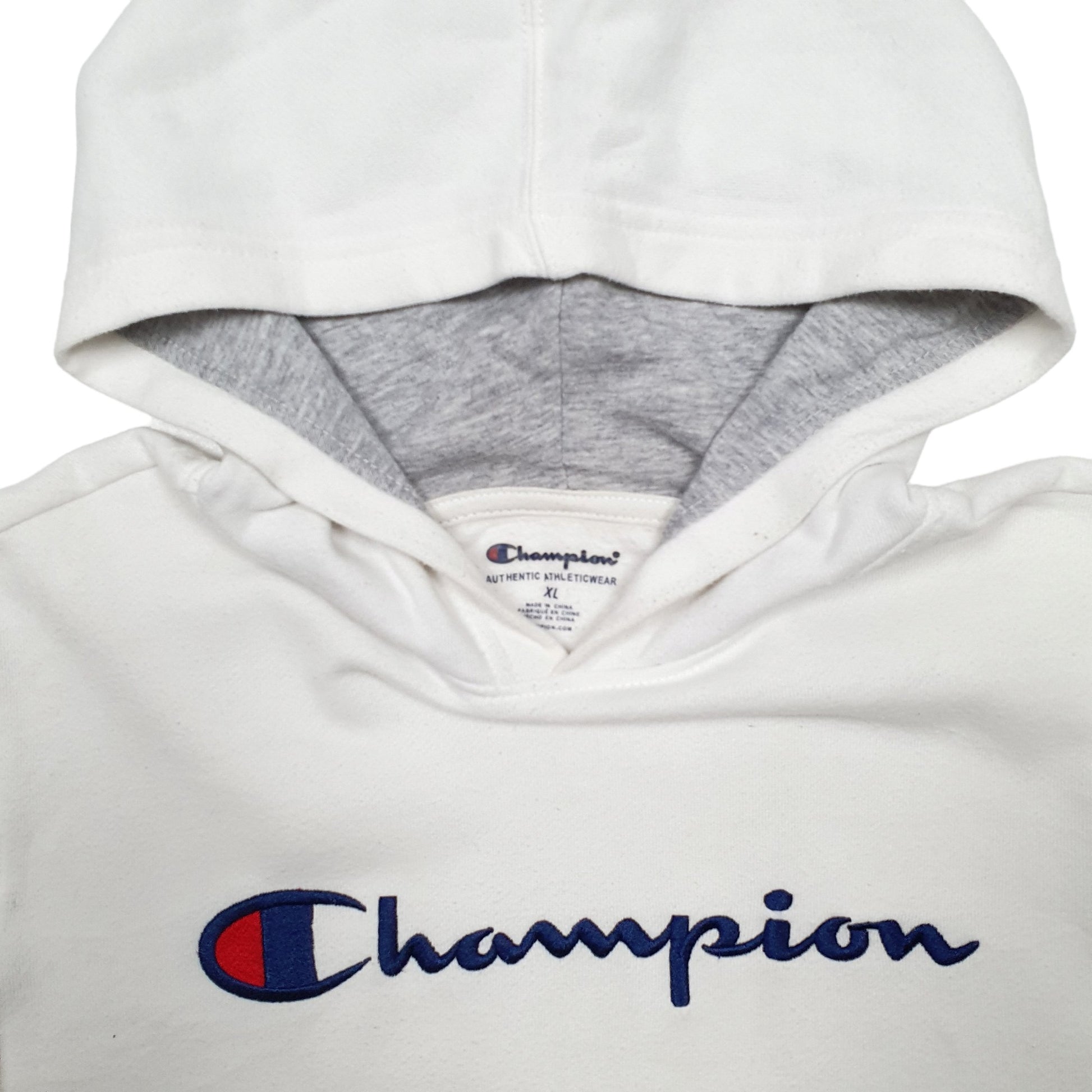 Womens White Champion  Hoodie Jumper