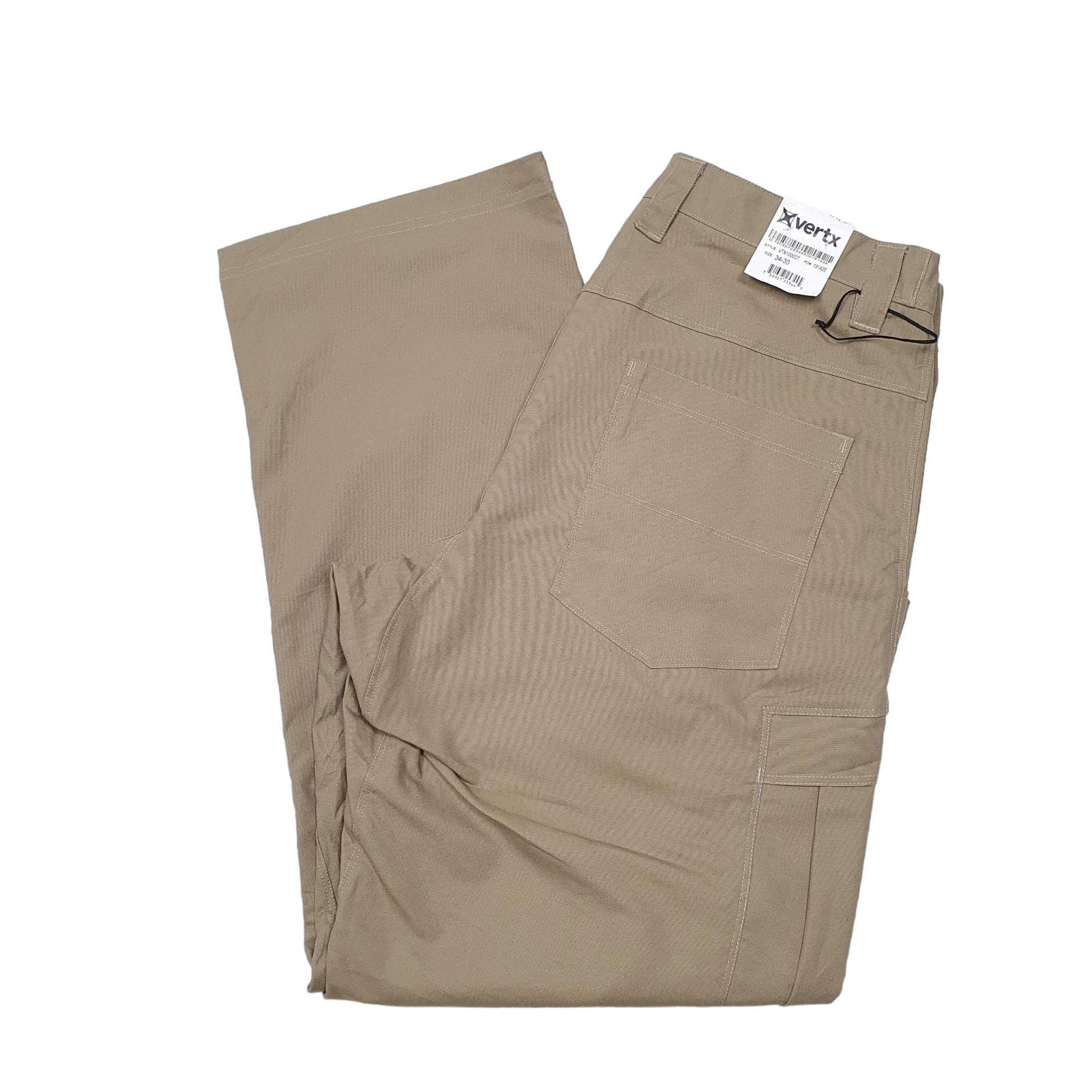 Mens Beige XVERTX Combat Pants Cargo Trousers