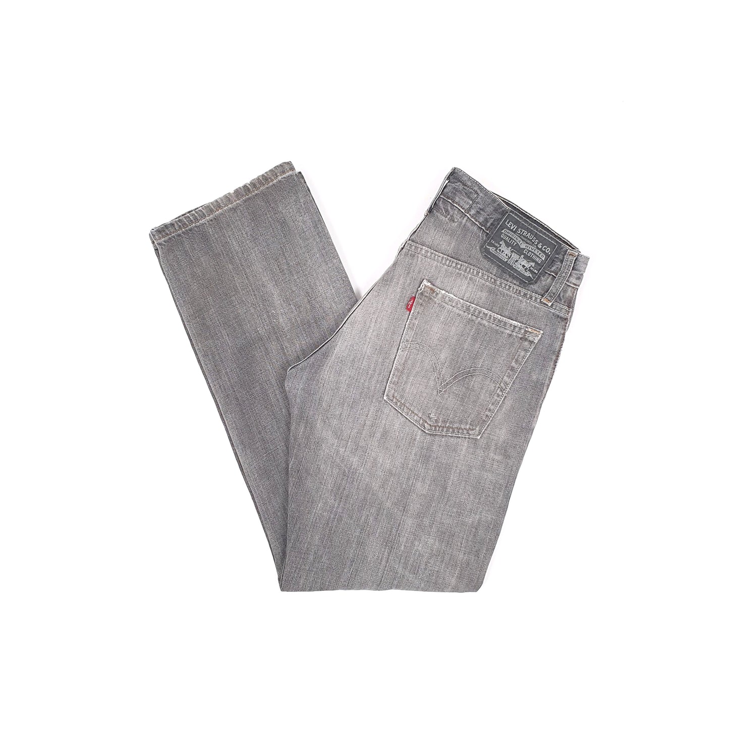 Levis 514 Straight Fit Jeans W32 L30 Grey