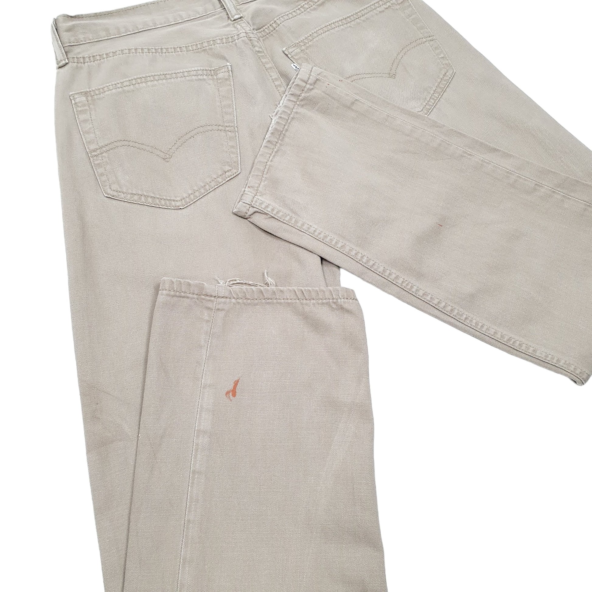 Mens Beige Levis  505 JeansW32 L30