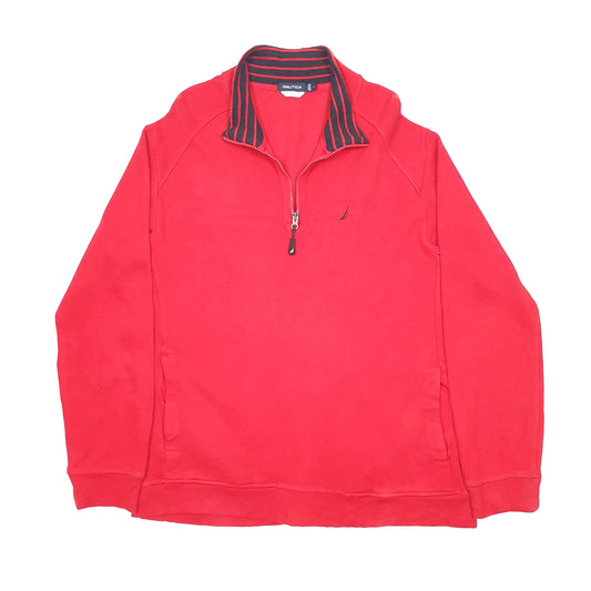 Nautica Quarter Zip L Red