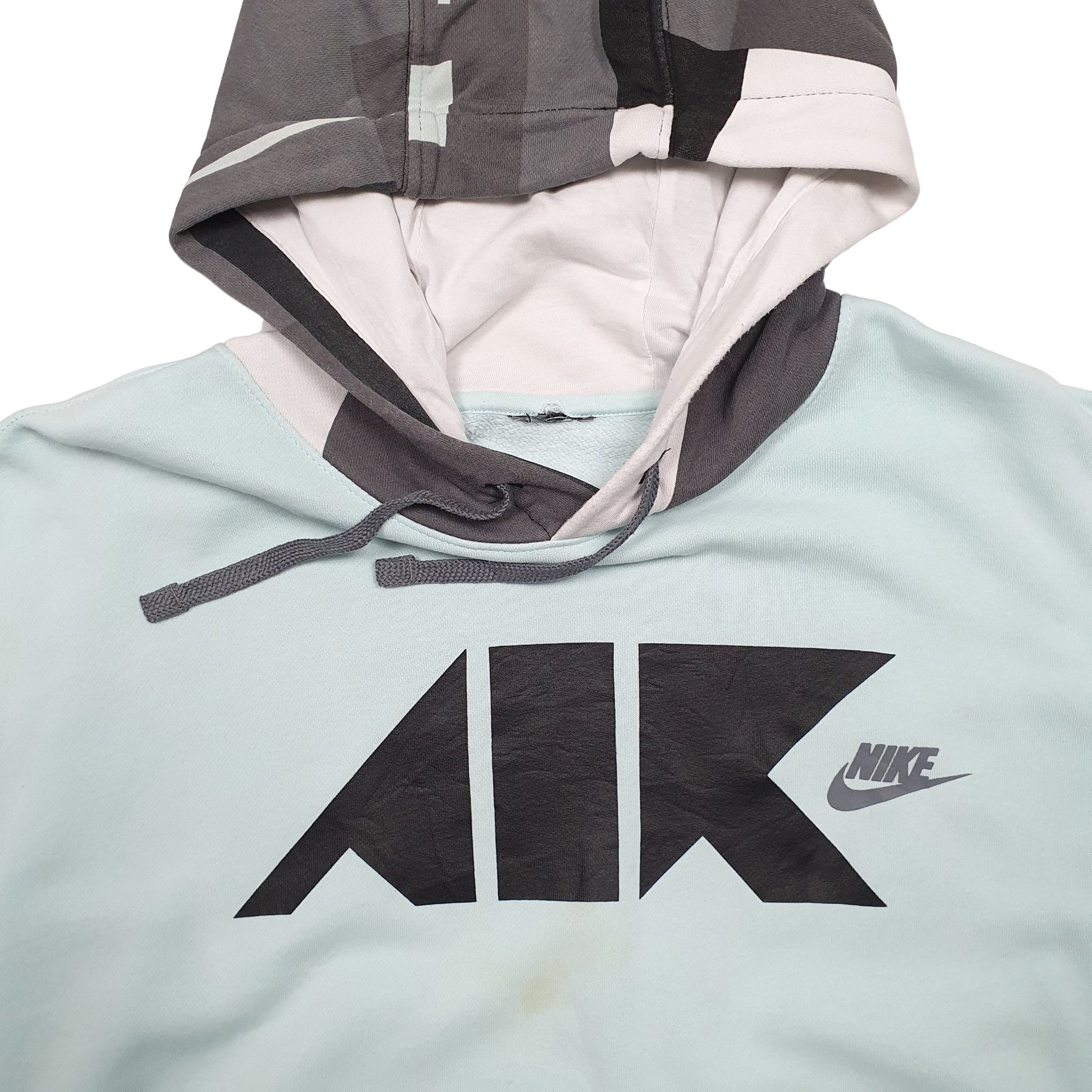 Mens Blue Nike Spellout Hoodie Jumper