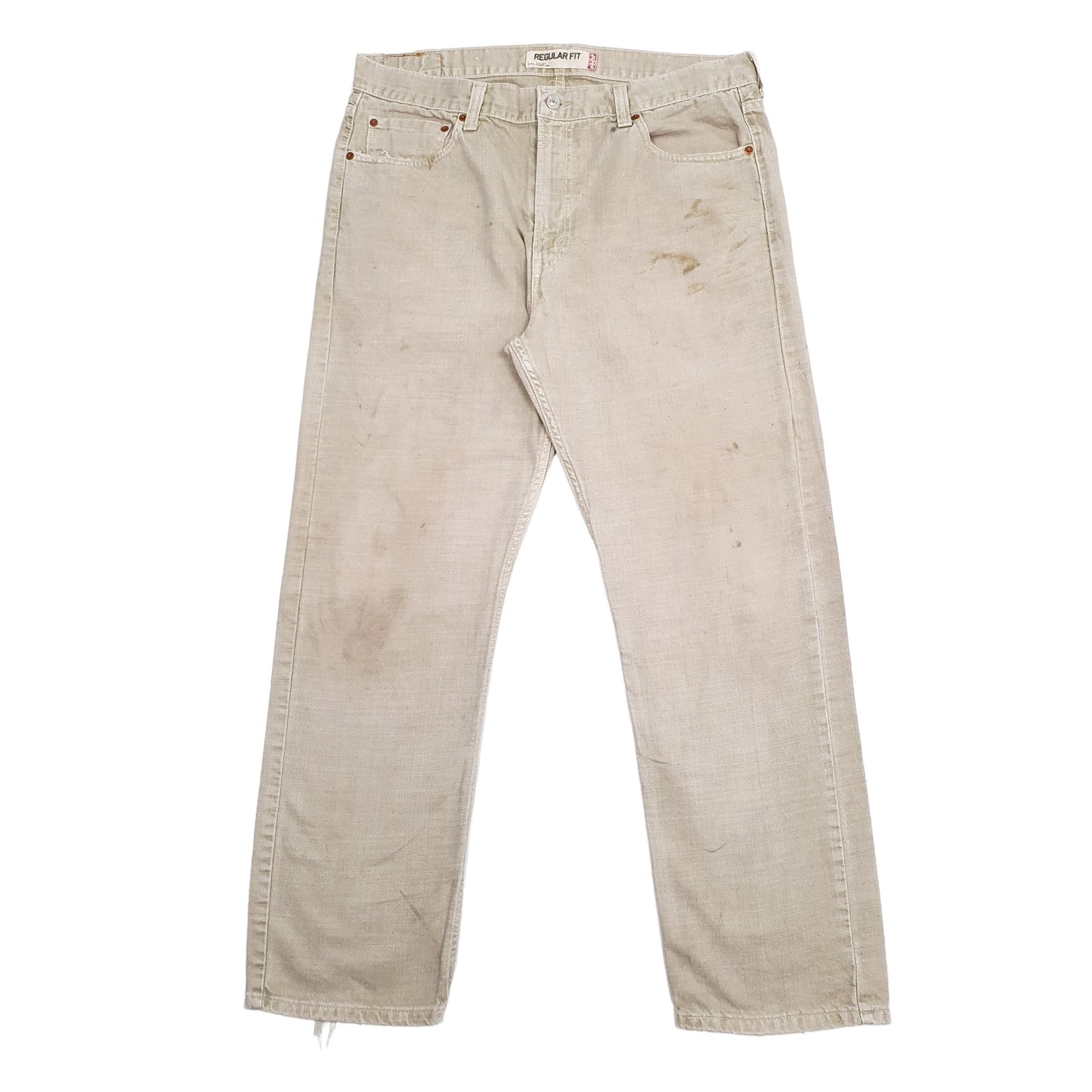 Mens Beige Levis  505 JeansW38 L32