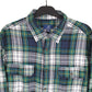 George Long Sleeve Regular Fit Check Flannel Shirt Shacket Green