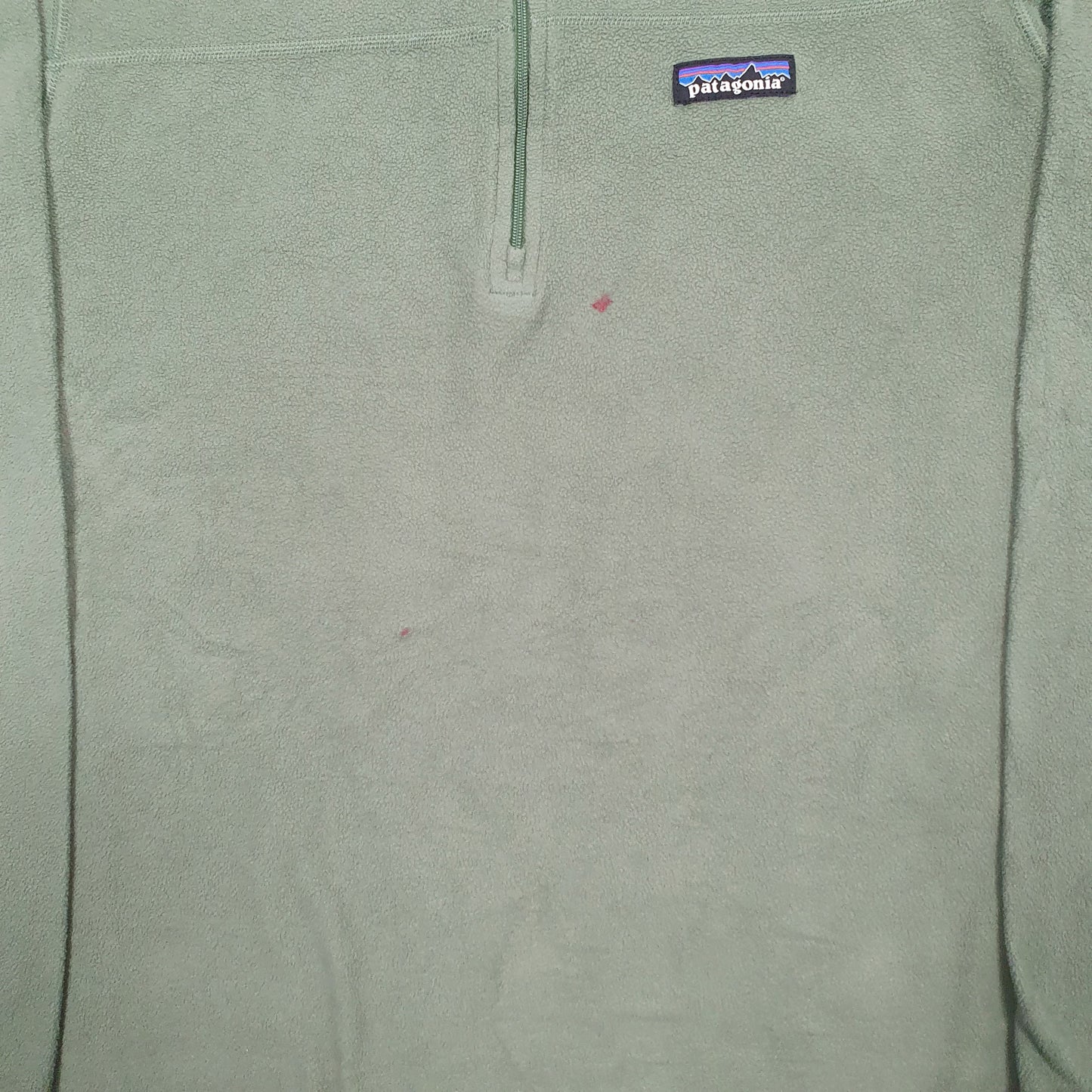 Mens Green Patagonia Micro D Quarter Zip Jumper