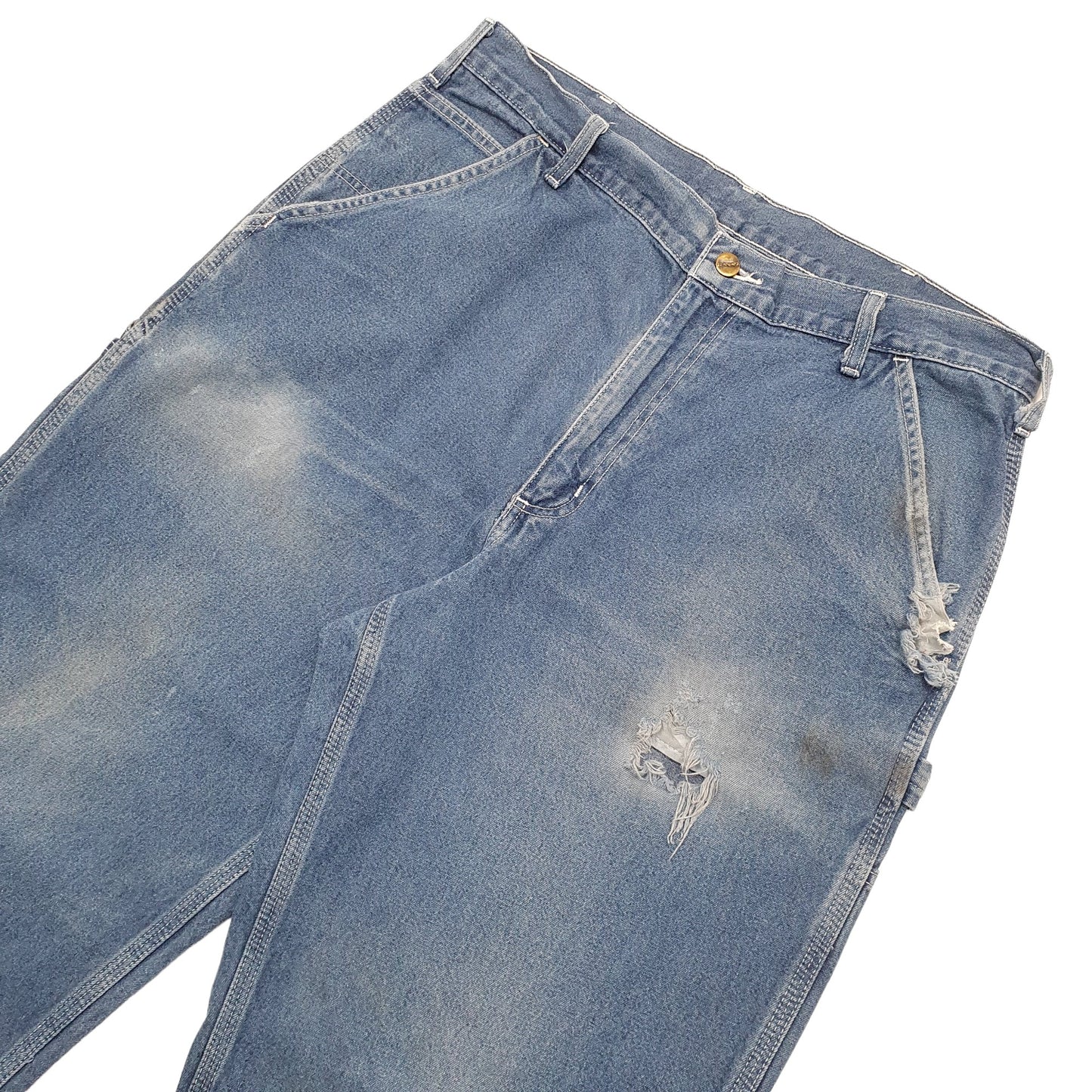 Mens Blue Carhartt  Carpenter Trousers