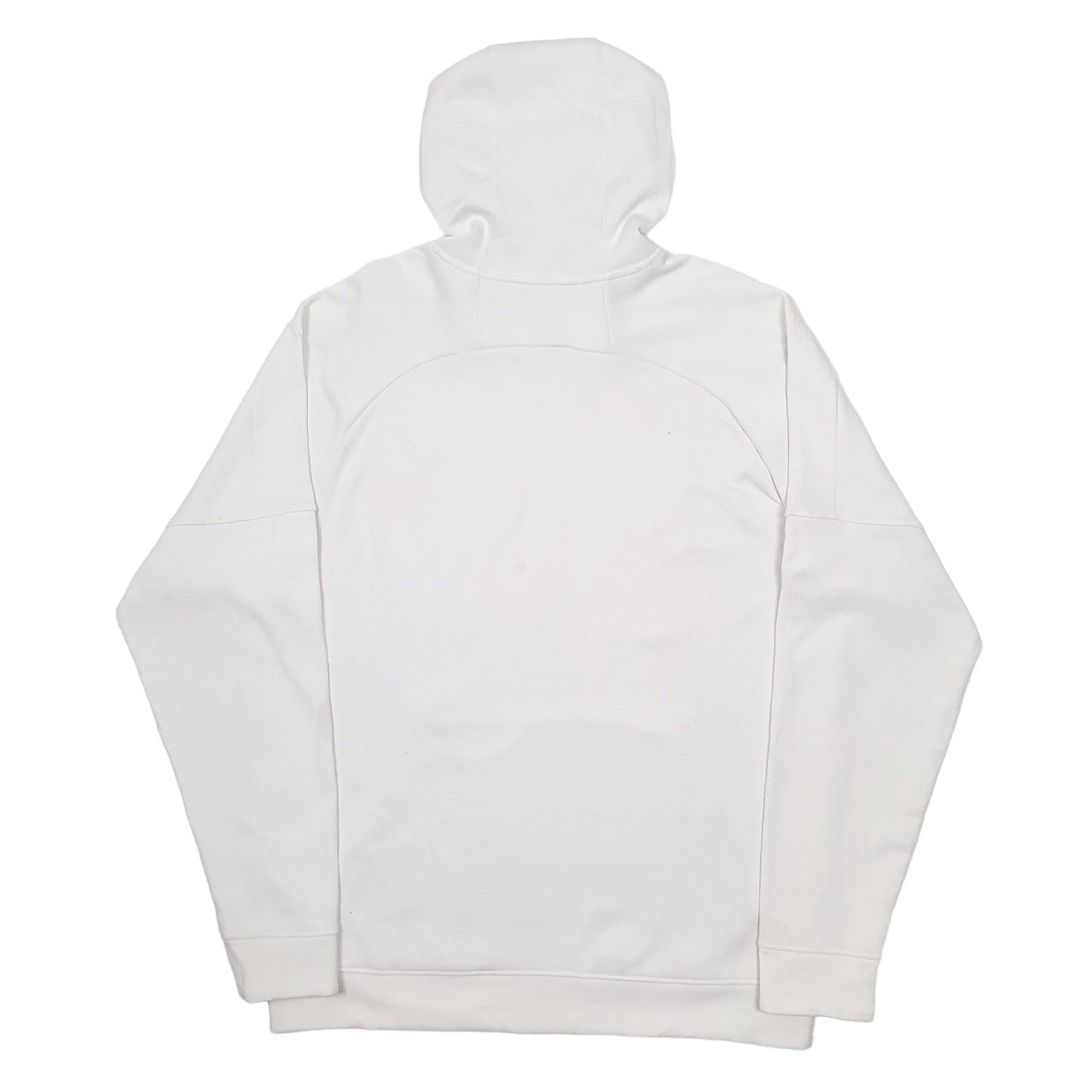 Mens White Adidas Spellout Active Sports Running Hoodie Jumper