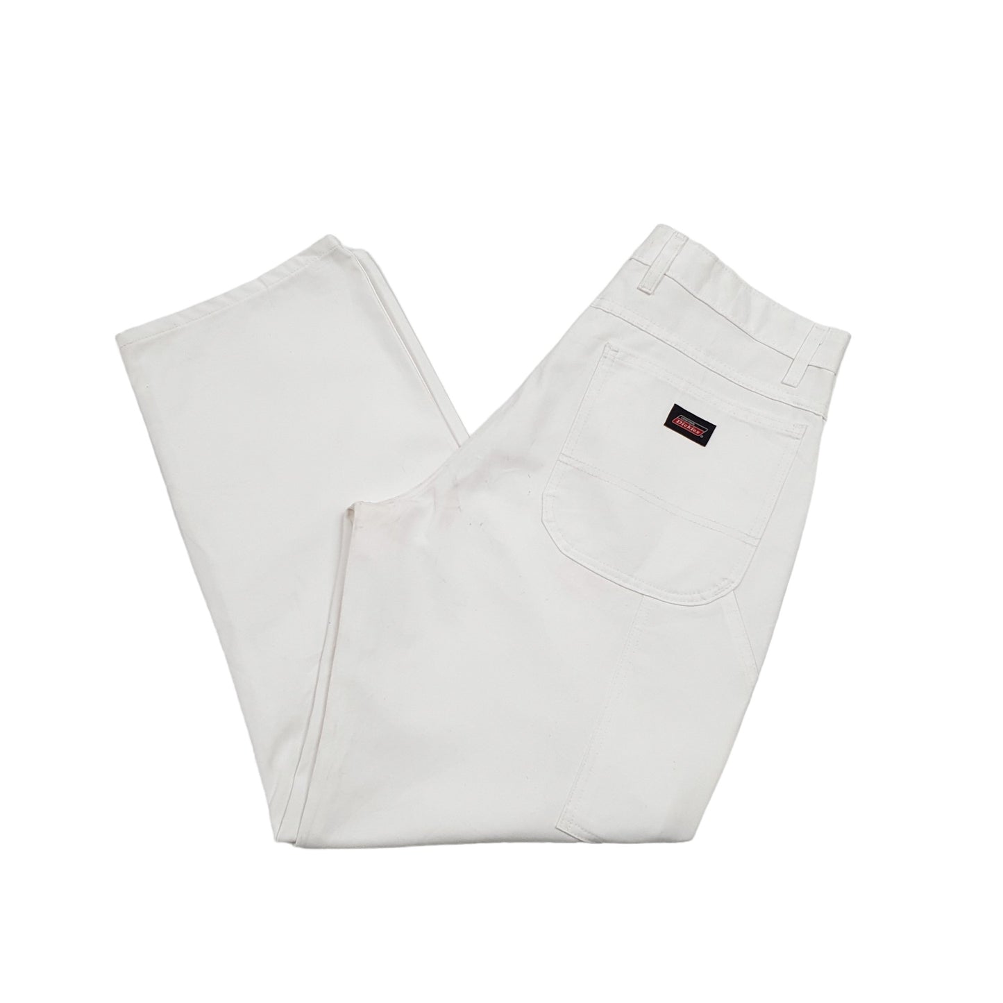 Mens Dickies Painter White Carpenter Trousers W34 L30 White