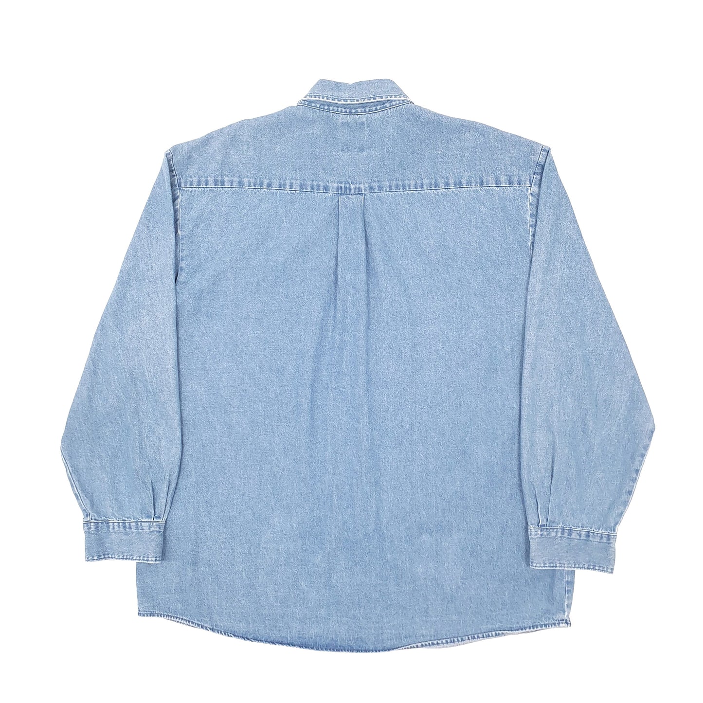 Mens Blue Dickies Denim Shacket Workwear Long Sleeve Shirt