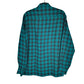 Long Sleeve Regular Fit Check Flannel Shirt Shacket Green