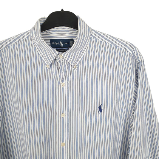 Ralph Lauren Long Sleeve Classic Fit Striped Shirt White