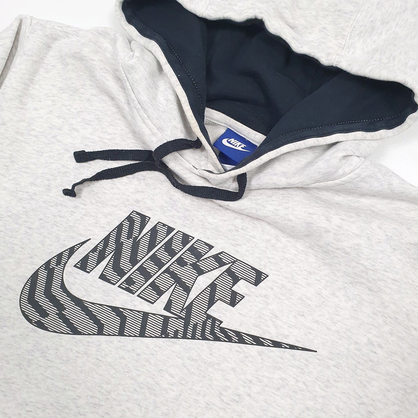 Nike Spellout Hoodie L Grey