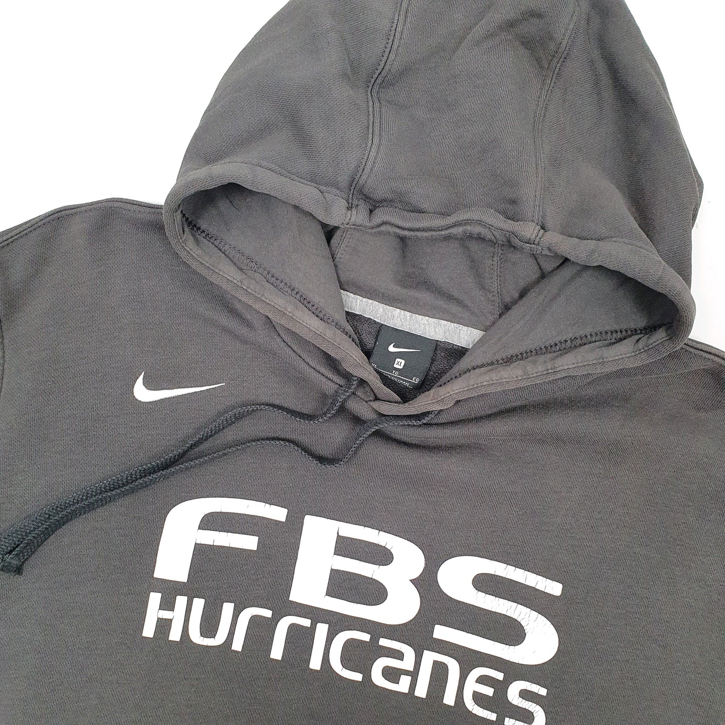 Mens Grey Nike USA College FBS Hurricanes Hoodie Jumper