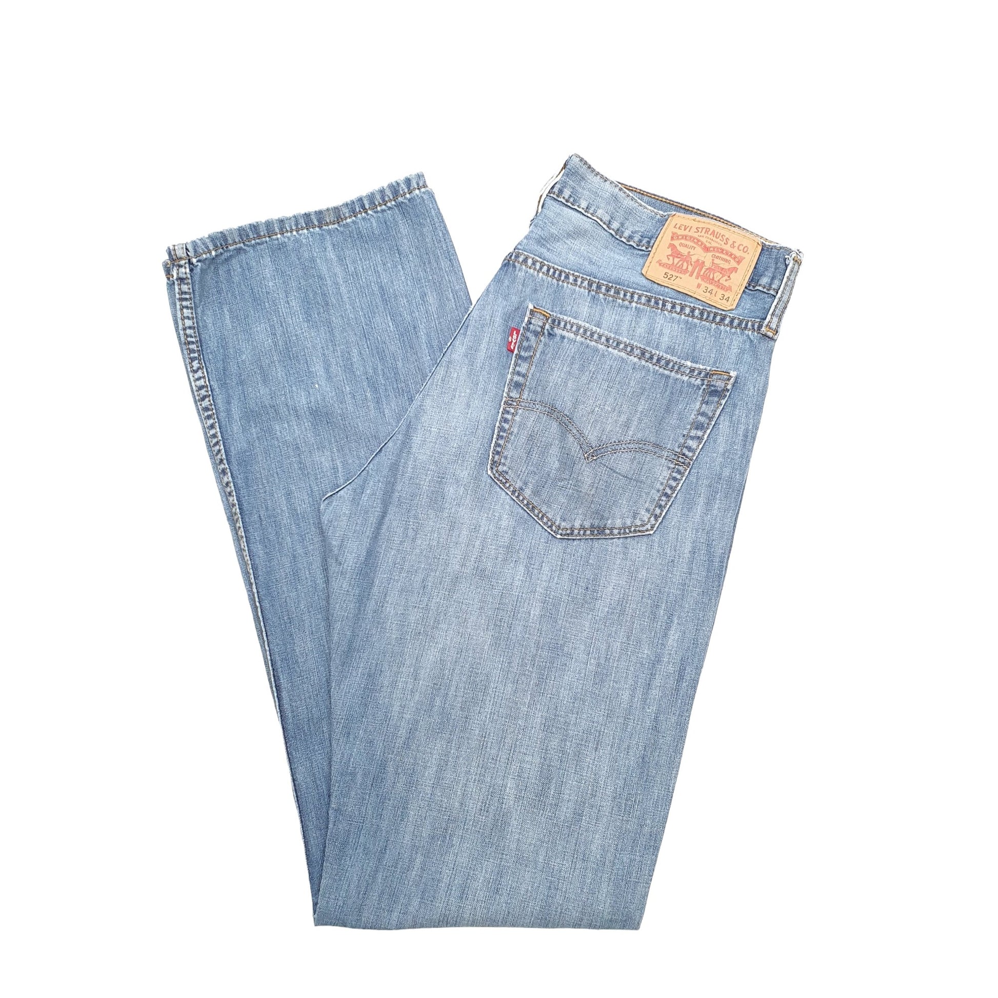 Levis 527 Bootcut Fit Jeans W34 L34 Blue