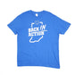 Gildan Back in Action Short Sleeve T Shirt Blue
