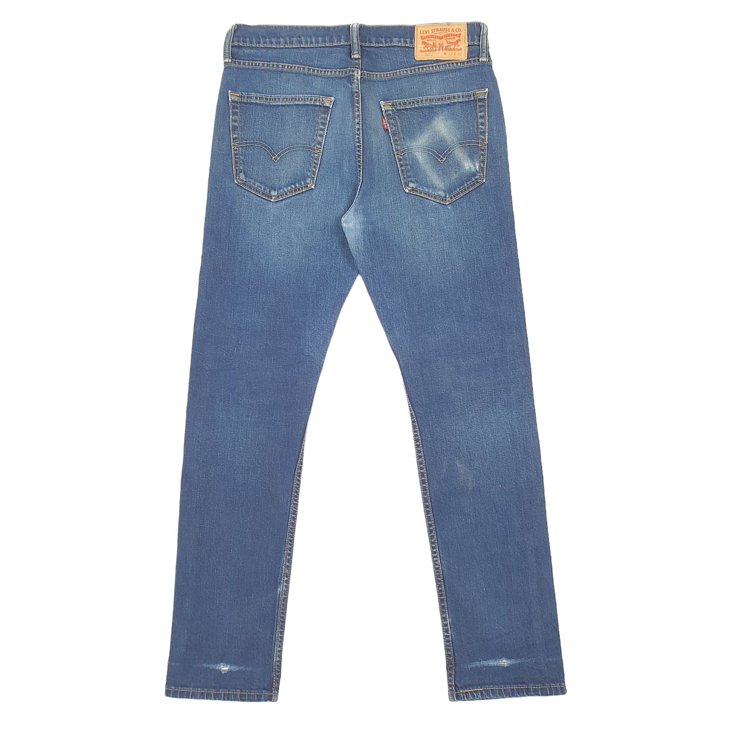 Levis 522 Slim Fit Tapered Jeans W32 L29 Blue