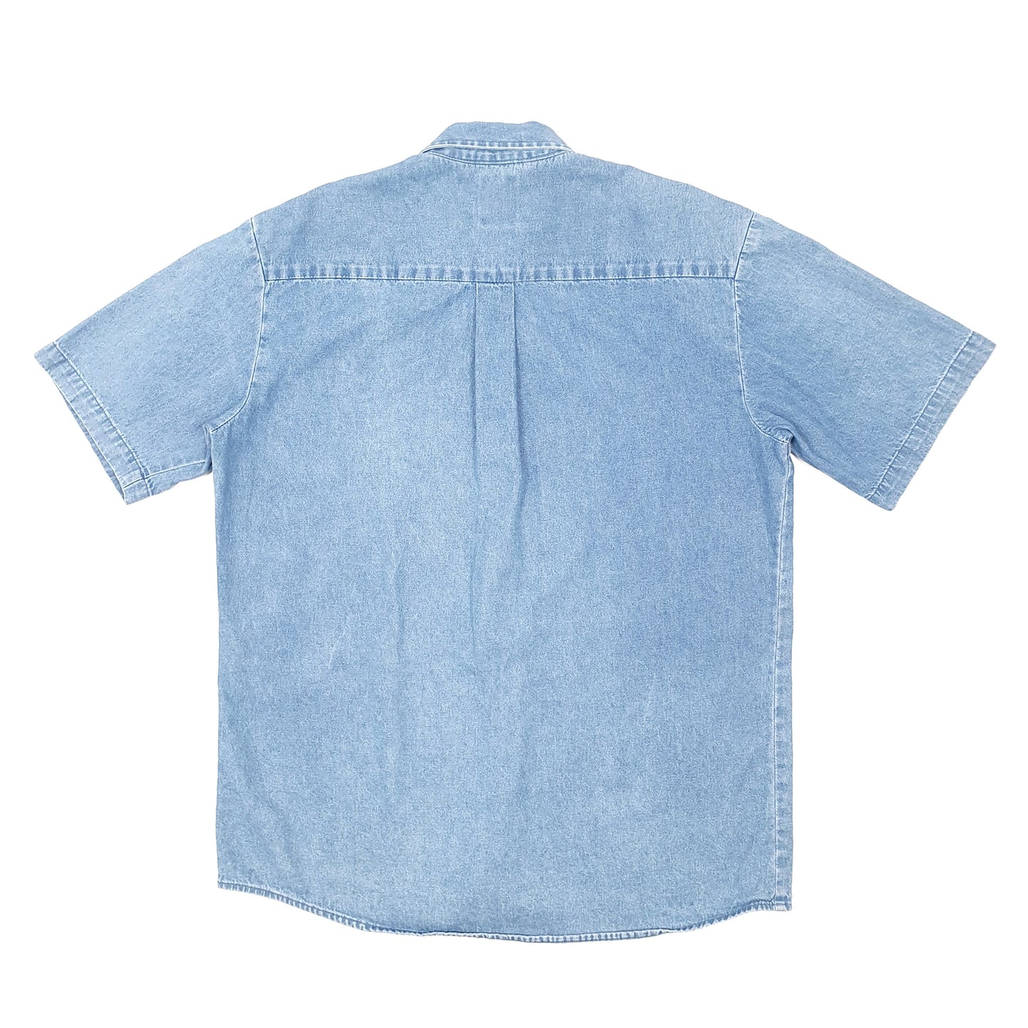 Mens Blue Dickies Denim Workwear Short Sleeve Shirt