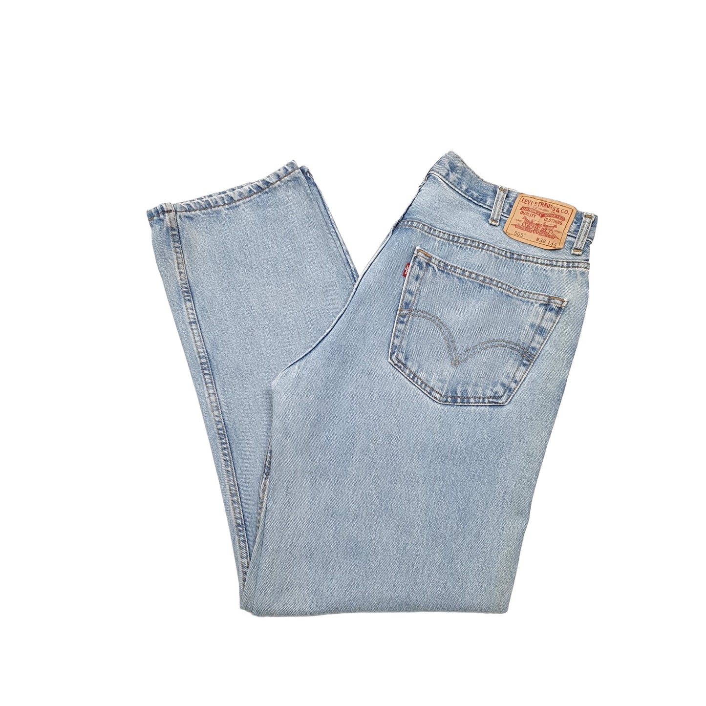 Levis 505 Regular Fit Jeans W38 L33 Blue