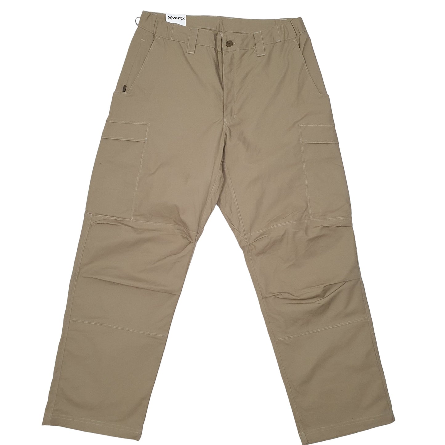 Mens Beige XVERTX Combat Pants Cargo Trousers