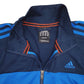 Mens Blue Adidas Tracktop Full Zip Jumper